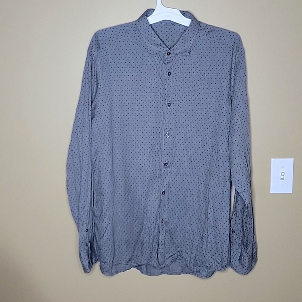 High end polka dot dress shirt